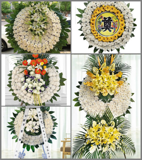 安徽安庆市岳西县菖蒲镇转桥村花圈速递